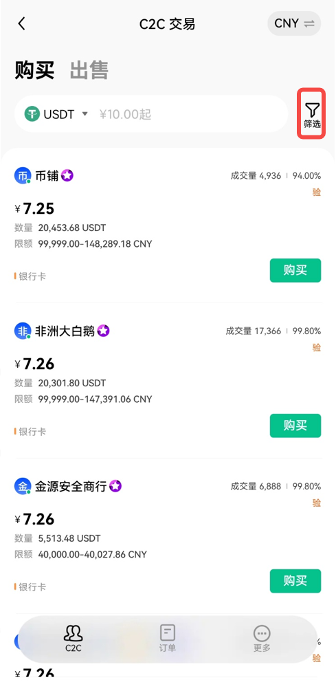 欧易C2C交易